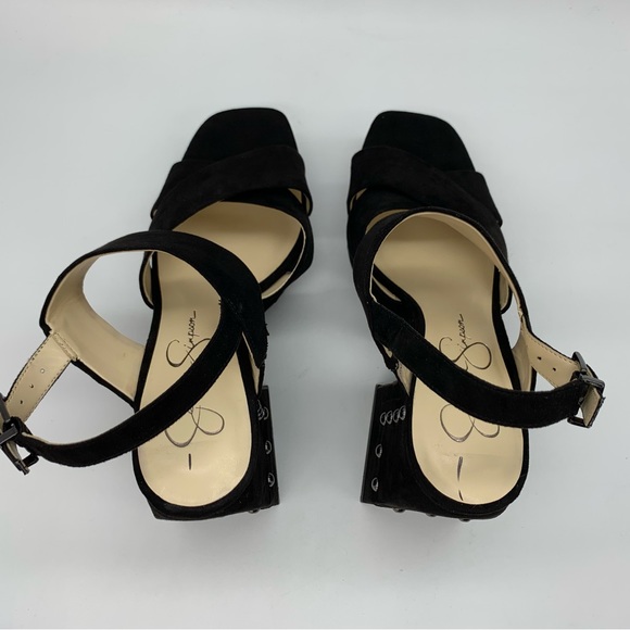 Jessica Simpson Nellenie Sandal in Black Suede - Picture 10 of 15